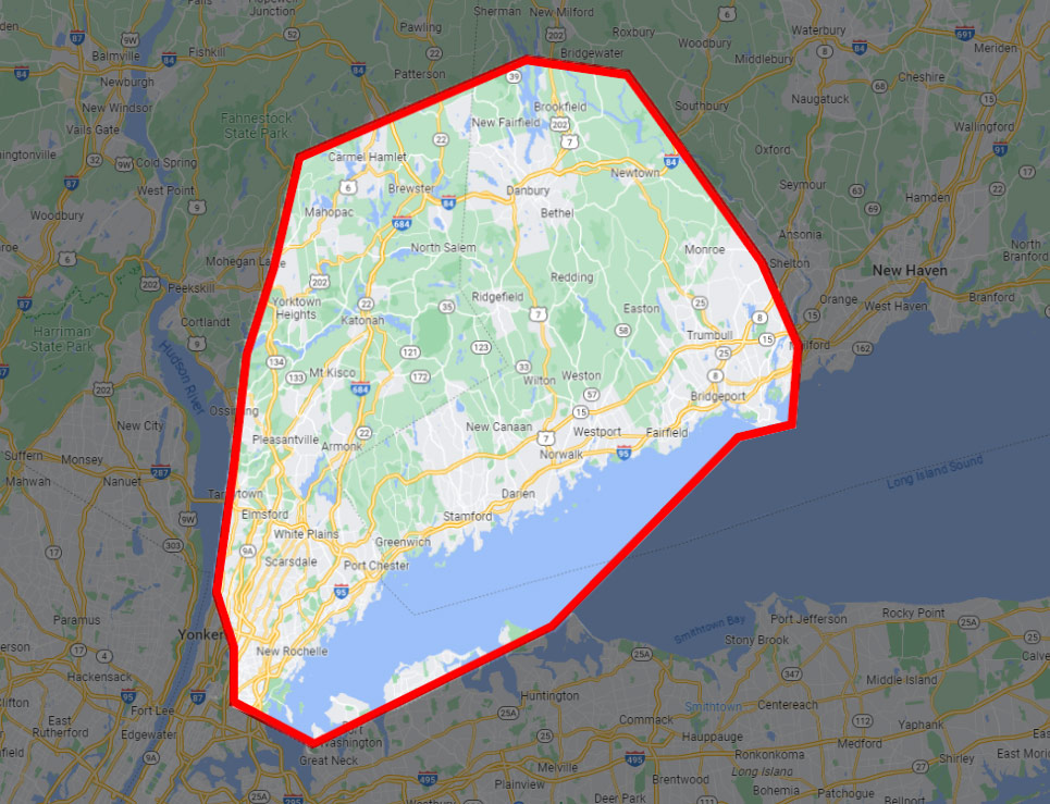 Google Map snippet of locations where Magic of Tiles serve