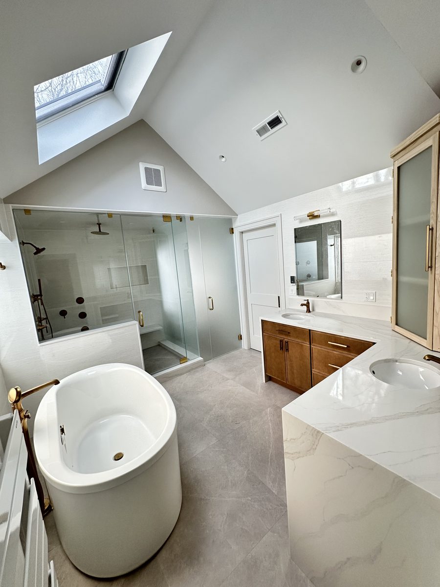Master Bathroom with Freestanding Tub